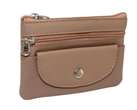 Etui Na Klucze Skórzane Polska Galanteria (PL) Skóra Naturalna Dwa Zamki Kieszonka Na Jeden Komplet Kluczy 34801 12 x 8 x 1 [cm]