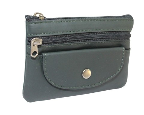 Etui Na Klucze Skórzane Polska Galanteria (PL) Skóra Naturalna Dwa Zamki Kieszonka Na Jeden Komplet Kluczy 34801 12 x 8 x 1 [cm]