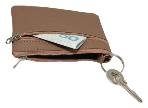 Etui Na Klucze Skórzane Polska Galanteria (PL) Skóra Naturalna Dwa Zamki Na Jeden Komplet Kluczy 34802 12 x 8,5 x 1 [cm]