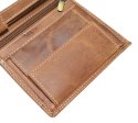 Portfel Męski Skórzany ALWAYS WILD Skóra Licowa Duży Pionowy Dwa Skrzydełka RFID N4-P-CHM 0990 JASNY BRĄZOWY 13 x 10 x 2 [cm]