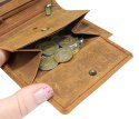 Portfel Męski Skórzany ALWAYS WILD Skóra Licowa Duży Pionowy   RFID AW-N4-GHD/5398 BRĄZOWY 13 x 10 x 2 [cm]