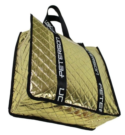 Torebka Damska Materiałowa Peterson PTN RSPV 003 ZŁOTA Na Suwak 40 x 41 x 15 [cm]