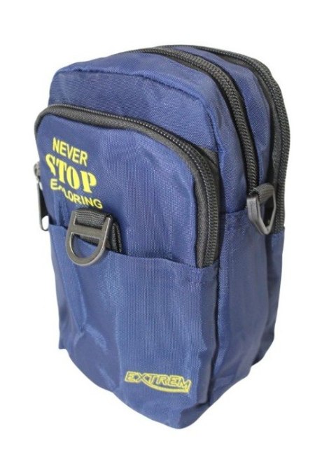 Materiałowa Pojemna Saszetka Do Paska Biodrówka Nerka Bag Street 4248 18 x 12 x 7 [cm]