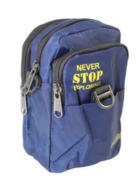 Materiałowa Pojemna Saszetka Do Paska Biodrówka Nerka Bag Street 4248 18 x 12 x 7 [cm]