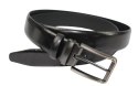 Pasek Męski PAS-MAX (PL) Skórzany ZAOKRĄGLONY Z Połyskiem Gładki Klamra Nowoczesna Skóra Licowa 30 mm CZARNY Pasek Męski PAS-MAX (PL) Skórzany ZAOKRĄGLONY Z Połyskiem Gładki Klamra Nowoczesna Skóra Licowa 30 mm CZARNY