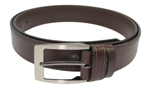 Pasek Męski Skórzany PAS-MAX (PL) Skóra Licowa 40 mm CZEKOLADOWY SZYTY CIENKĄ CZEKOLADOWĄ NITKĄ Pasek Męski Skórzany PAS-MAX (PL) Skóra Licowa 40 mm CZEKOLADOWY SZYTY CIENKĄ CZEKOLADOWĄ NITKĄ