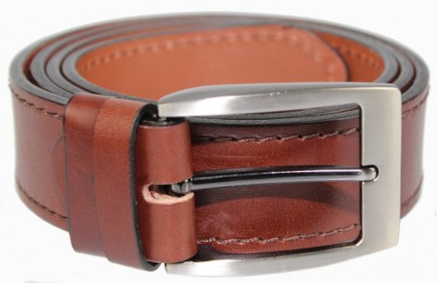 Pasek Męski Skórzany PAS-MAX (PL) Skóra Licowa 40 mm KASZTANOWY SZYTY CIENKĄ CZEKOLADOWĄ NITKĄ Pasek Męski Skórzany PAS-MAX (PL) Skóra Licowa 40 mm KASZTANOWY SZYTY CIENKĄ CZEKOLADOWĄ NITKĄ