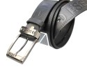 Pasek Skórzany PAS-MAX (PL) Tłoczony Napis "DESEL" Skóra Licowa EXTRA 40 mm CZARNY
