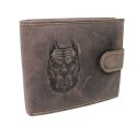 Portfel Męski Skórzany Polska Galanteria (PL) Duży Poziomy Z Zapięciem Dwa Skrzydełka N992L RFID ,,AMSTAF,, 12 x 10 x 3 [cm]