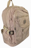 Praktyczny Plecak Materiałowy BAG STREET 2216 BEŻOWY 35 x 26 x 15 cm