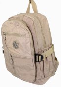 Praktyczny Plecak Materiałowy BAG STREET 2216 BEŻOWY 35 x 26 x 15 cm