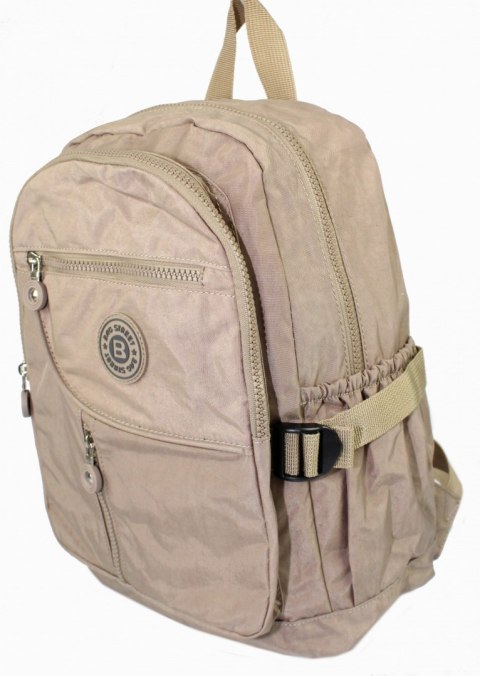 Praktyczny Plecak Materiałowy BAG STREET 2216 BEŻOWY 35 x 26 x 15 cm Praktyczny Plecak Materiałowy BAG STREET 2216 BEŻOWY 35 x 26 x 15 cm