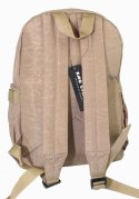 Praktyczny Plecak Materiałowy BAG STREET 2216 BEŻOWY 35 x 26 x 15 cm