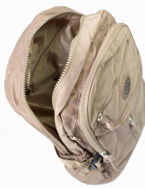 Praktyczny Plecak Materiałowy BAG STREET 2216 BEŻOWY 35 x 26 x 15 cm Praktyczny Plecak Materiałowy BAG STREET 2216 BEŻOWY 35 x 26 x 15 cm