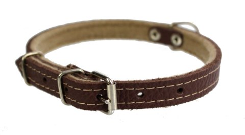 Solidna Obroża Dla Psa Skóra Naturalna 32-39 [cm] ZOO LESZCZ (PL) ZL0153