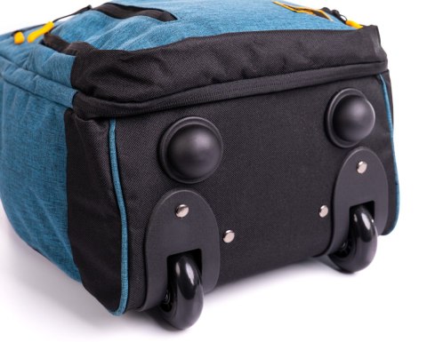 Solidna Poręczna Torba Podróżna Na kółkach Do Samolotu WIZZAIR RGL PL19 CZARNA 40 x 30 x 20 [cm]