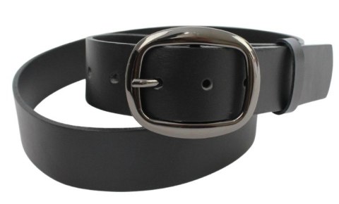 Klamra Do Paska Damskiego Skórzanego Elegancka Bezniklowa 40 mm Ciemne Srebro KD40 WZ1