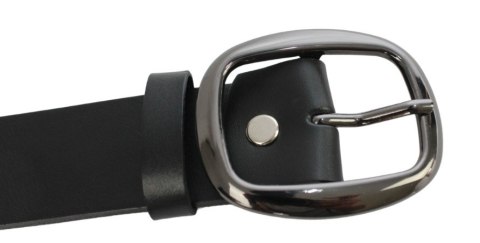 Klamra Do Paska Damskiego Skórzanego Elegancka Bezniklowa 40 mm Ciemne Srebro KD40 WZ1