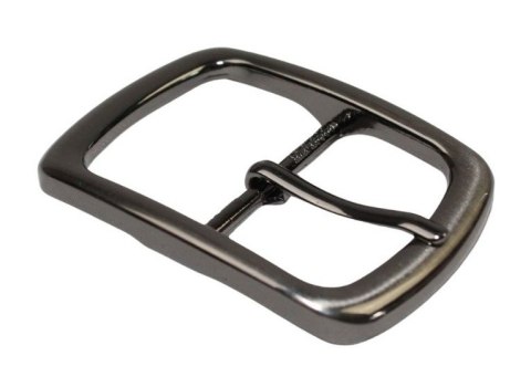 Klamra Do Paska Damskiego Skórzanego Elegancka Bezniklowa 40 mm Ciemne Srebro KD40 WZ2