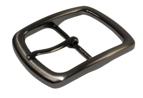 Klamra Do Paska Damskiego Skórzanego Elegancka Bezniklowa 40 mm Ciemne Srebro KD40 WZ2