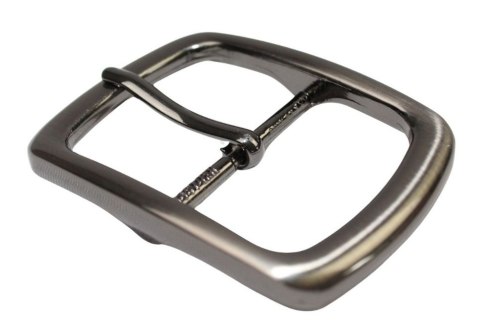 Klamra Do Paska Damskiego Skórzanego Elegancka Bezniklowa 40 mm Ciemne Srebro KD40 WZ2