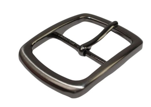 Klamra Do Paska Damskiego Skórzanego Elegancka Bezniklowa 40 mm Ciemne Srebro KD40 WZ2