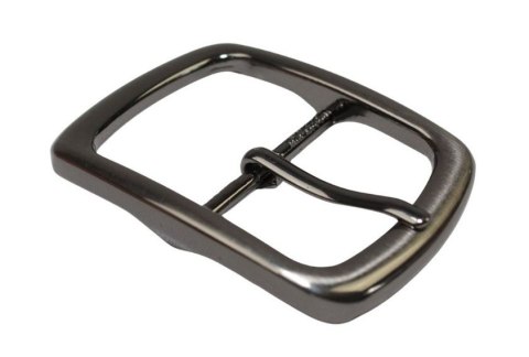 Klamra Do Paska Damskiego Skórzanego Elegancka Bezniklowa 40 mm Ciemne Srebro KD40 WZ2