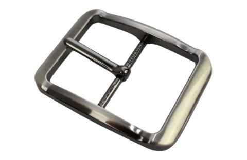 Klamra Do Paska Damskiego Skórzanego Elegancka Bezniklowa 40 mm Ciemne Srebro KD40 WZ3