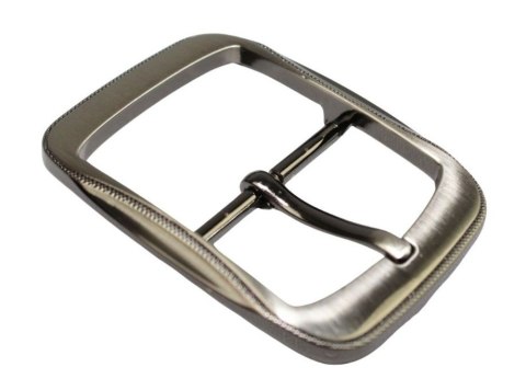 Klamra Do Paska Damskiego Skórzanego Elegancka Bezniklowa 40 mm Ciemne Srebro KD40 WZ4