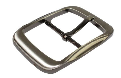 Klamra Do Paska Damskiego Skórzanego Elegancka Bezniklowa 40 mm Ciemne Srebro KD40 WZ4