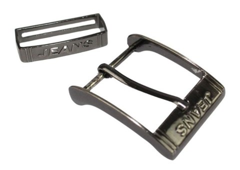 Klamra Do Paska Męskiego Skórzanego 40 mm Sprzączka DeLuxe Bardzo Mocna Z Metalową Szlufką WZÓR JEANS KM40