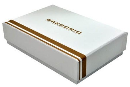 Portfel Damski Skórzany GREGORIO Długi Max Z Klamrą Lakierowany BTS-100 CZERWONY RFID 18,5 x 9,5 x 3,5 [cm]