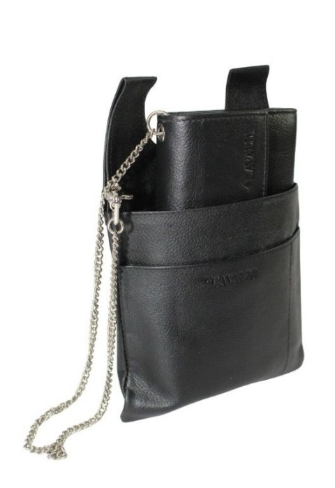 Portfel Skórzany Kelnerski Z Zawieszką na Pasek Cavaldi 3999 Skóra Licowa Duży Z Suwakiem 17,5 x 10 x 4 [cm]