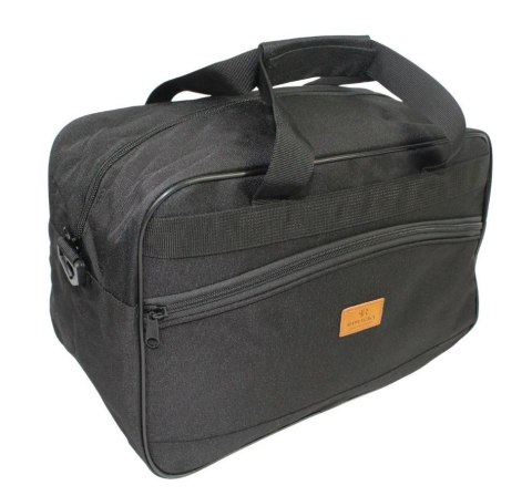 Torba Bagaż Podręczny Ryanair Materiałowa ROVICKY Pozioma 2493 CZARNA 40 x 25 x 14 [cm]