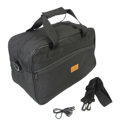 Torba Bagaż Podręczny Ryanair Materiałowa ROVICKY Pozioma 2493 CZARNA 40 x 25 x 14 [cm]