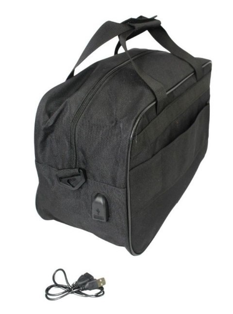 Torba Bagaż Podręczny Ryanair Materiałowa ROVICKY Pozioma 2493 CZARNA 40 x 25 x 14 [cm]