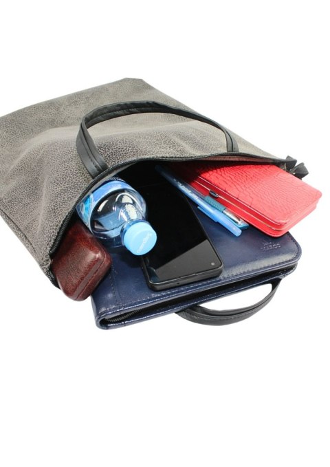 Torebka Na Zakupy Antoszczyk (PL) MARTA Ze Skóry Włoskiej Model Duży 41 x 38 x 8 [cm] FUKSJA 