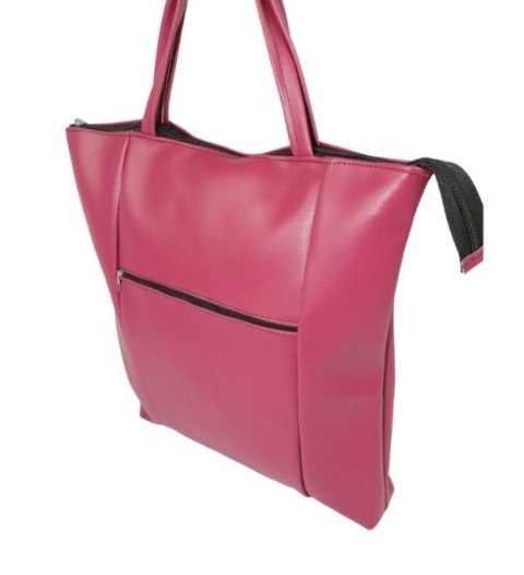 Torebka Na Zakupy Antoszczyk (PL) MARTA Ze Skóry Włoskiej Model Duży 41 x 38 x 8 [cm] FUKSJA 