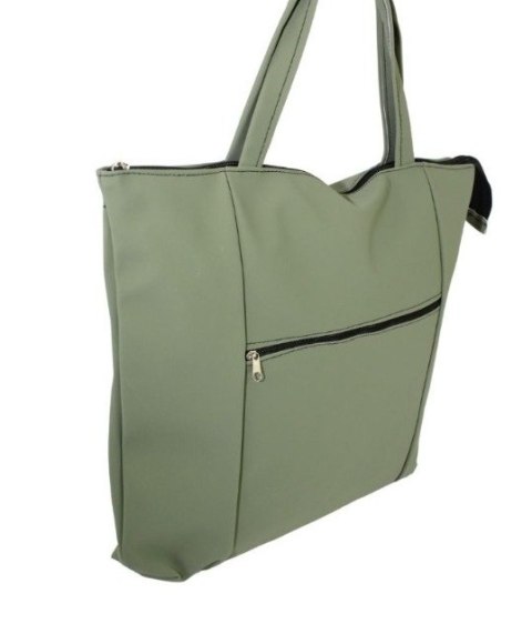Torebka Na Zakupy Antoszczyk (PL) MARTA Ze Skóry Włoskiej Model Duży 41 x 38 x 8 [cm] ZIELONY 
