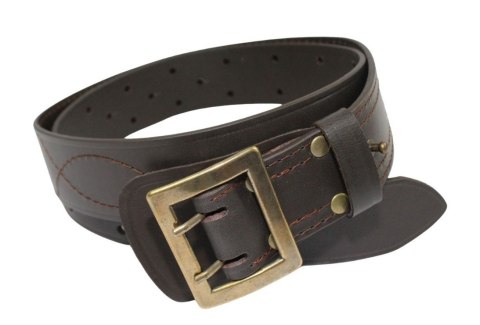 Wojskowy Pas Męski Skórzany OFICER HADA (PL) Skóra Licowa CZEKOLADOWY MOSIĘŻNA KLAMRA Super Wytrzymały Z Płytką Gładki P45B Wojskowy Pas Męski Skórzany OFICER HADA (PL) Skóra Licowa CZEKOLADOWY MOSIĘŻNA KLAMRA Super Wytrzymały Z Płytką Gładki P45B