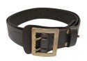 Wojskowy Pas Męski Skórzany OFICER HADA (PL) Skóra Licowa CZEKOLADOWY MOSIĘŻNA KLAMRA Super Wytrzymały Z Płytką Gładki P45B Wojskowy Pas Męski Skórzany OFICER HADA (PL) Skóra Licowa CZEKOLADOWY MOSIĘŻNA KLAMRA Super Wytrzymały Z Płytką Gładki P45B