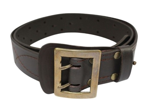 Wojskowy Pas Męski Skórzany OFICER HADA (PL) Skóra Licowa CZEKOLADOWY MOSIĘŻNA KLAMRA Super Wytrzymały Z Płytką Gładki P45B Wojskowy Pas Męski Skórzany OFICER HADA (PL) Skóra Licowa CZEKOLADOWY MOSIĘŻNA KLAMRA Super Wytrzymały Z Płytką Gładki P45B