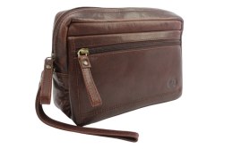 Ekskluzywna Saszetka Premium Męska Skórzana El Forrest MB09 22 Skóra Naturalna Bydlęca CZEKOLADOWA 23 x 16 x 8 [cm]