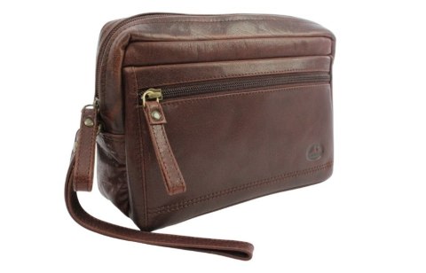 Ekskluzywna Saszetka Premium Męska Skórzana El Forrest MB09 22 Skóra Naturalna Bydlęca CZEKOLADOWA 23 x 16 x 8 [cm]