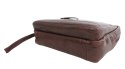 Ekskluzywna Saszetka Premium Męska Skórzana El Forrest MB09 22 Skóra Naturalna Bydlęca CZEKOLADOWA 23 x 16 x 8 [cm]
