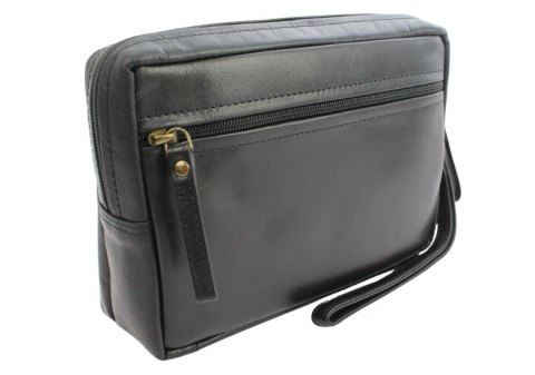 Ekskluzywna Saszetka Premium Męska Skórzana El Forrest MB09 61 Skóra Naturalna Bydlęca CZARNA 23 x 16 x 8 [cm]