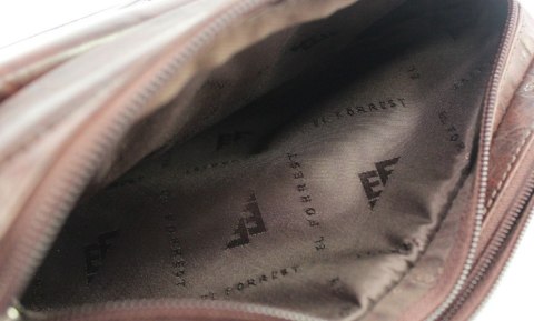 Ekskluzywna Saszetka Premium Męska Skórzana El Forrest MB25 23 Skóra Naturalna Bydlęca CZEKOLADOWA 21 x 17 x 8 [cm]