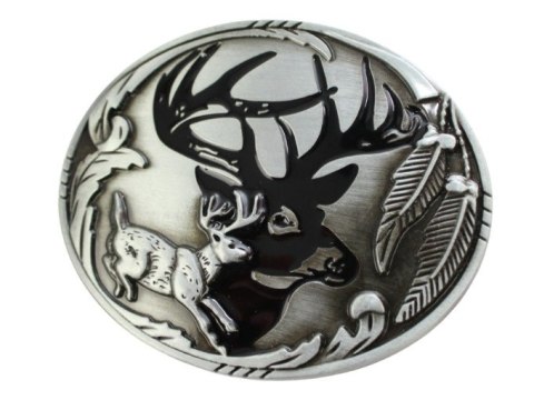 Klamra Bezniklowa Do Paska Sprzączka Pełna Blaszka Z Bolczykiem 40 mm Metalowa Solidna KBOL40/109 "SREBRNY JELEŃ" Klamra Bezniklowa Do Paska Sprzączka Pełna Blaszka Z Bolczykiem 40 mm Metalowa Solidna KBOL40/109 "SREBRNY JELEŃ"