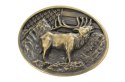 Klamra Bezniklowa Do Paska Sprzączka Pełna Blaszka Z Bolczykiem 40 mm Metalowa Solidna KBOL40/110 "ZŁOTY JELEŃ "