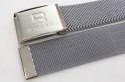 Pasek Gumowa Plecionka Polska Galanteria (PL) Super Rozciągliwy 40 mm Klamra Zatrzaskowa Szeroki Zakres Zapinania SZARY